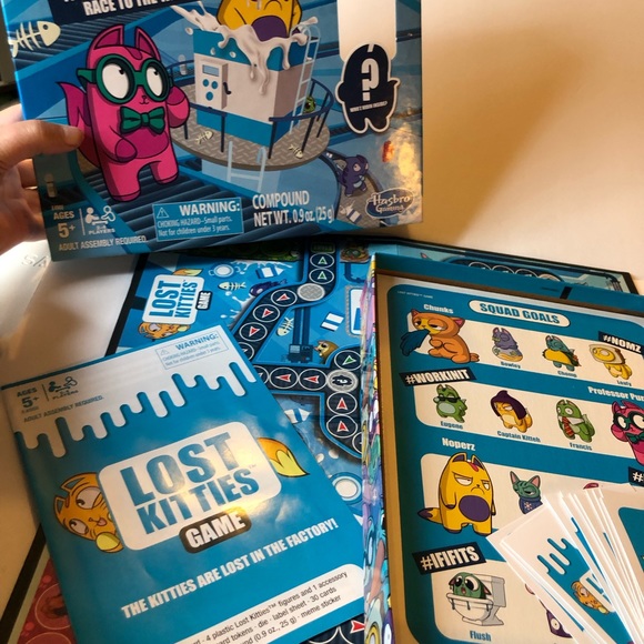 Lost Kitties Board Game Bonus 4 Exclusive Figures Ages 5+ 2-4 Players by Hasbro - Picture 4 of 11